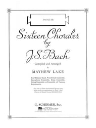 16 Chorales by J.S. Bach Piccolo band method book cover